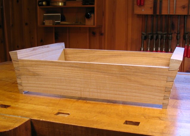 Dovetails Cut Viewed From Side